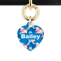 Pastel Camouflage Pet ID Tag