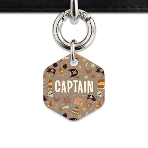 Pirates Pattern Pet ID Tag