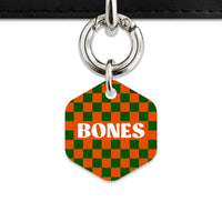 Halloween Checkers Pet ID Tag
