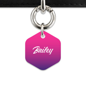 Purple Gradient Pet ID Tag