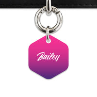 Purple Gradient Pet ID Tag