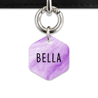 Light Purple Marble Pet ID Tag