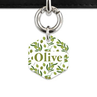 Olive Pattern Pet ID Tag
