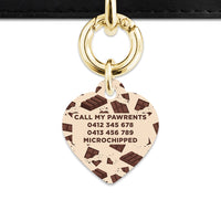Chocolate Pattern Pet ID Tag