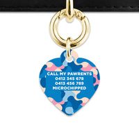 Pastel Camouflage Pet ID Tag