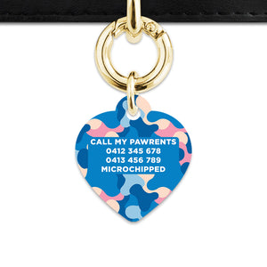 Pastel Camouflage Pet ID Tag
