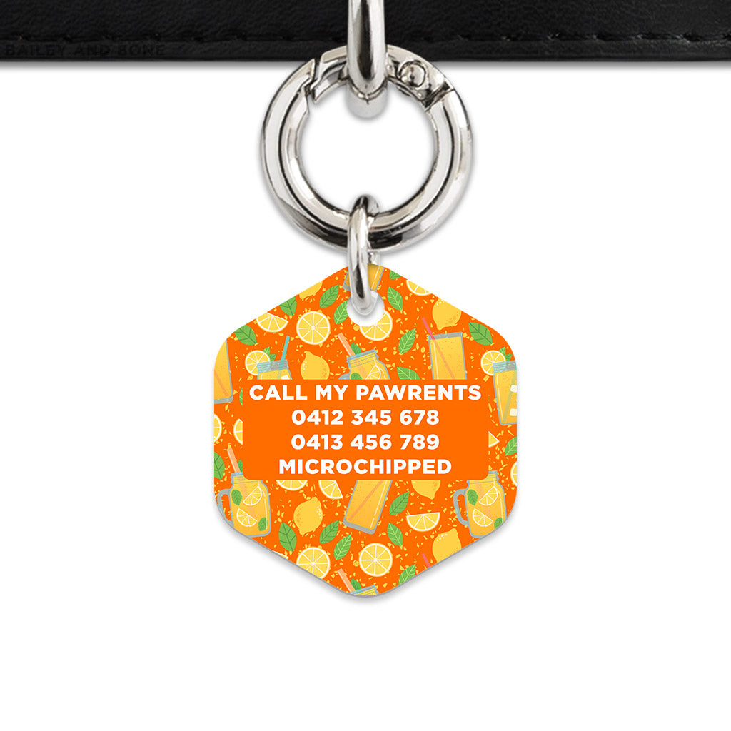 Orange Lemonade Pet ID Tag