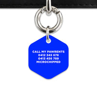 Blue Flames Pet ID Tag