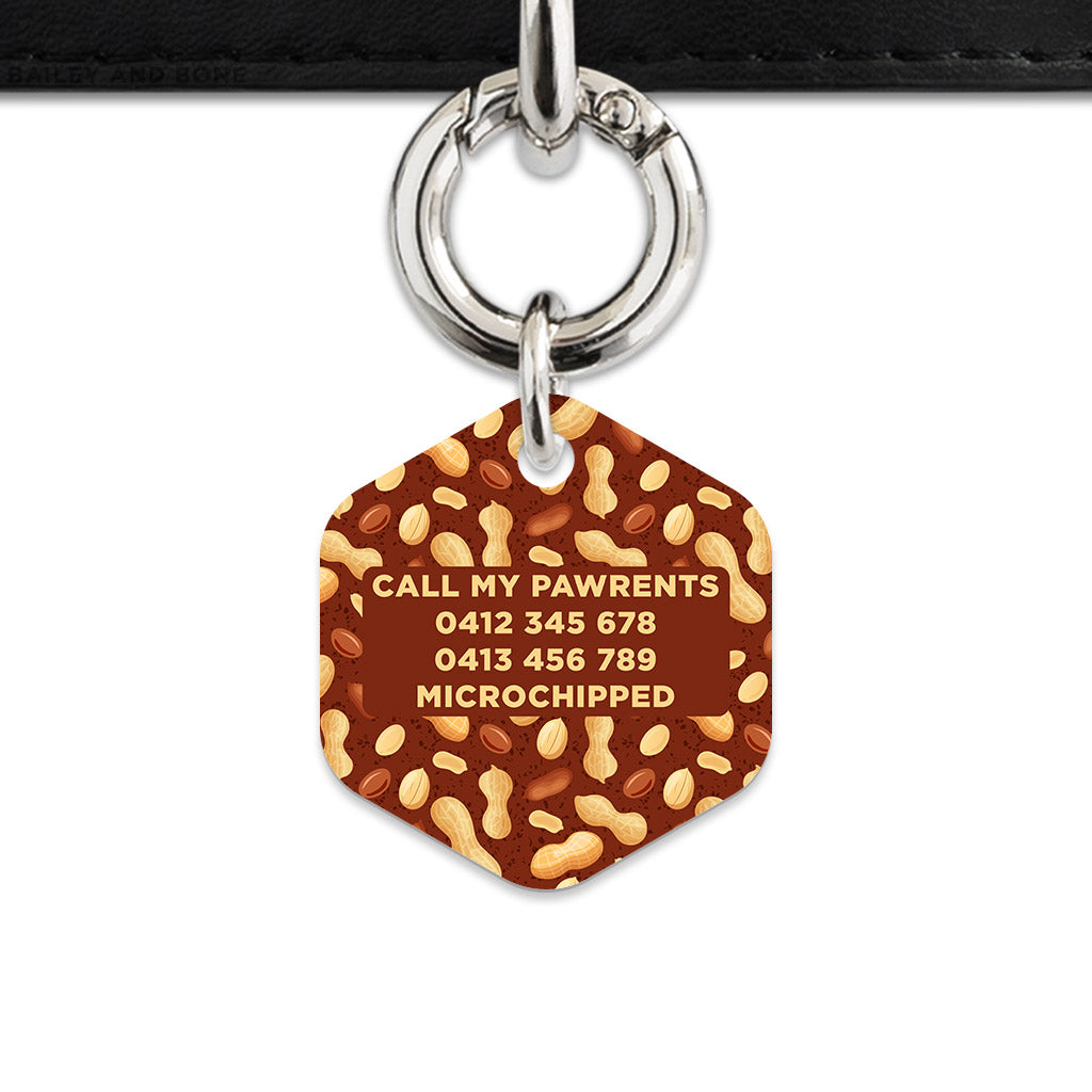 Peanut Pattern Pet ID Tag