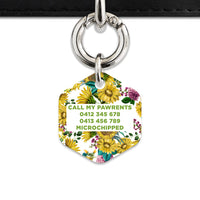 Vintage Sunflowers Pet ID Tag