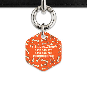 Halloween Bones Pet ID Tag