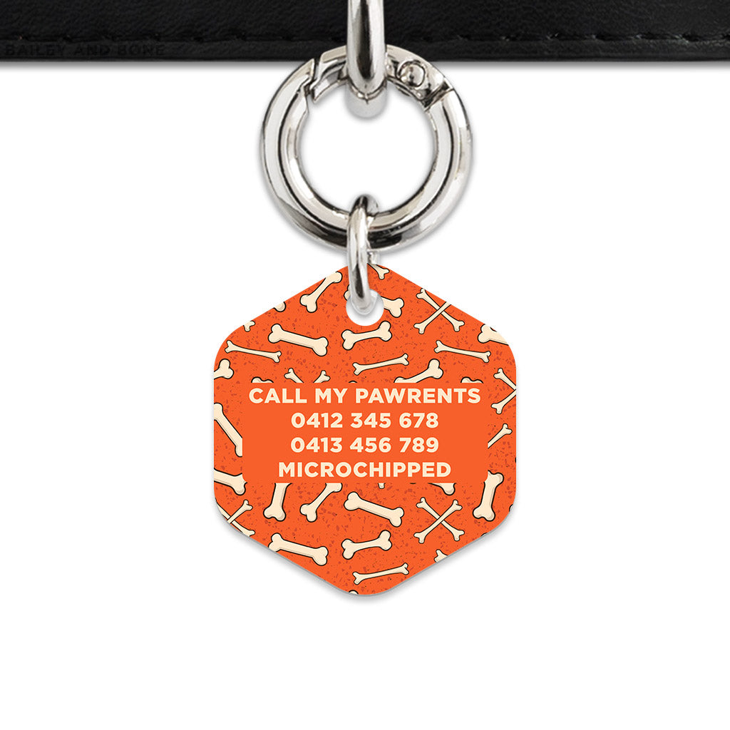 Halloween Bones Pet ID Tag