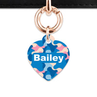 Pastel Camouflage Pet ID Tag
