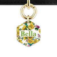 Vintage Sunflowers Pet ID Tag