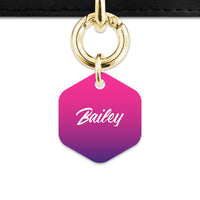 Purple Gradient Pet ID Tag