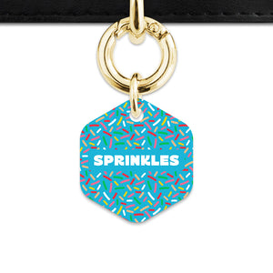Blue Birthday Sprinkles Pet ID Tag