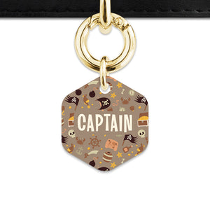 Pirates Pattern Pet ID Tag