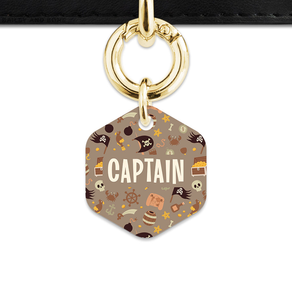 Pirates Pattern Pet ID Tag