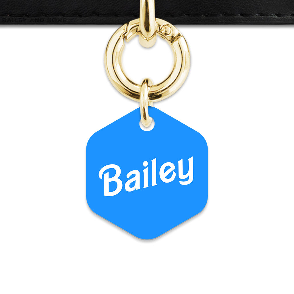 Blue Barbie Pet ID Tag