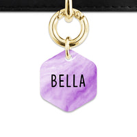 Light Purple Marble Pet ID Tag
