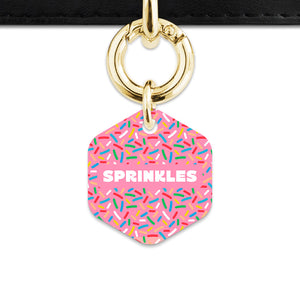 Pink Birthday Sprinkles Pet ID Tag