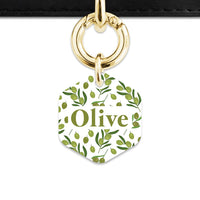 Olive Pattern Pet ID Tag