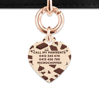 Chocolate Pattern Pet ID Tag