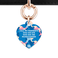 Pastel Camouflage Pet ID Tag