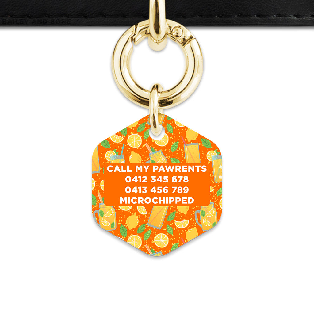 Orange Lemonade Pet ID Tag