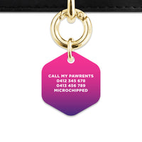 Purple Gradient Pet ID Tag