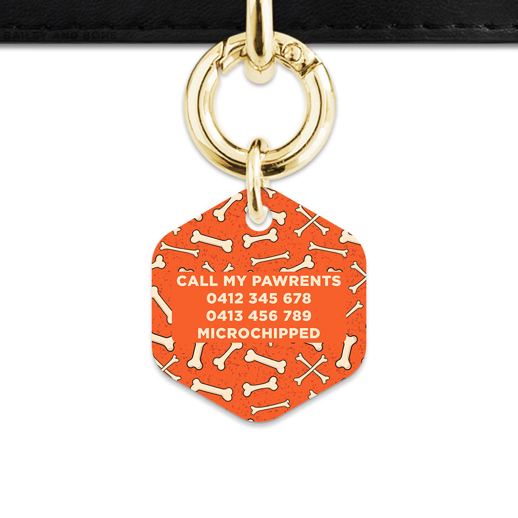 Halloween Bones Pet ID Tag