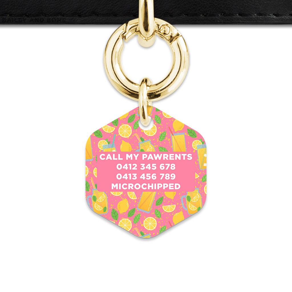 Pink Lemonade Pet ID Tag