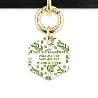 Olive Pattern Pet ID Tag