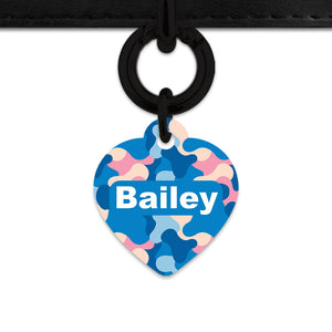Pastel Camouflage Pet ID Tag
