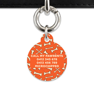 Halloween Bones Pet ID Tag
