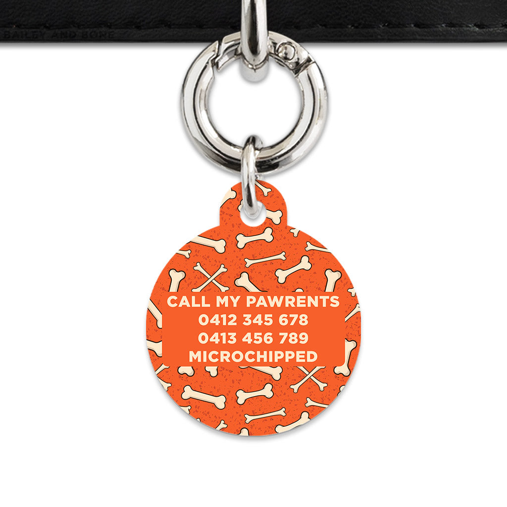 Halloween Bones Pet ID Tag