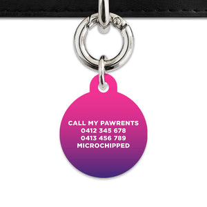 Purple Gradient Pet ID Tag