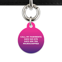 Purple Gradient Pet ID Tag