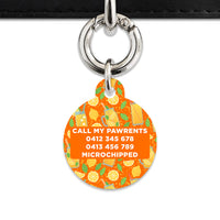 Orange Lemonade Pet ID Tag