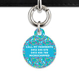 Blue Birthday Sprinkles Pet ID Tag