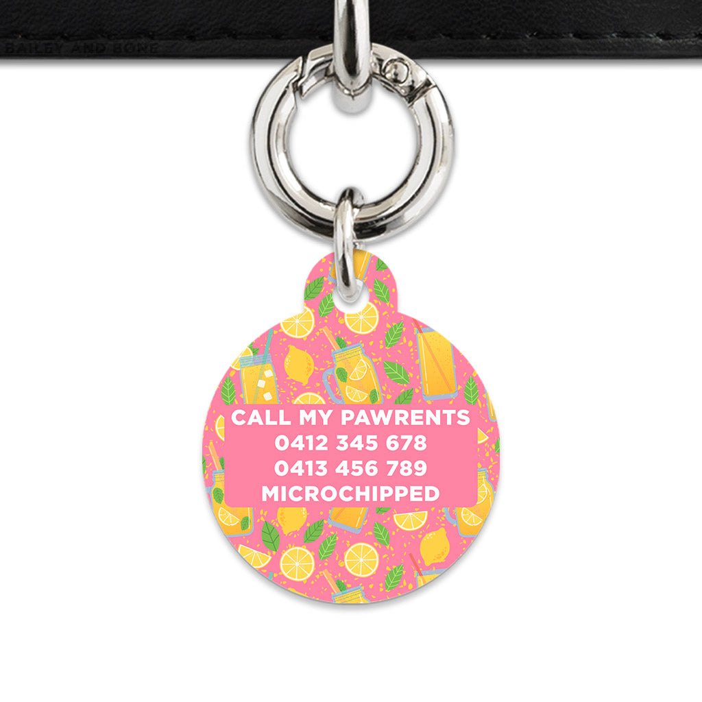 Pink Lemonade Pet ID Tag