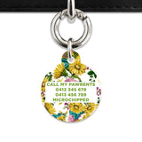 Vintage Sunflowers Pet ID Tag