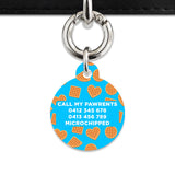 Blue Waffles Pattern Pet ID Tag