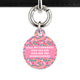 Pink Birthday Sprinkles Pet ID Tag