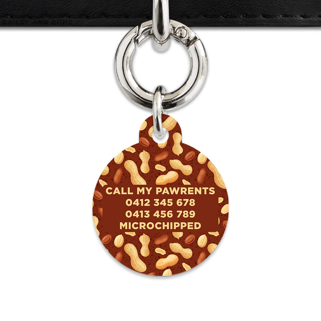 Peanut Pattern Pet ID Tag