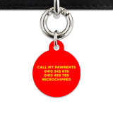 Burger Pattern Pet ID Tag