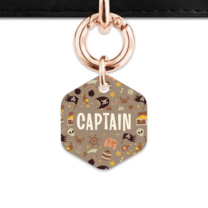 Pirates Pattern Pet ID Tag