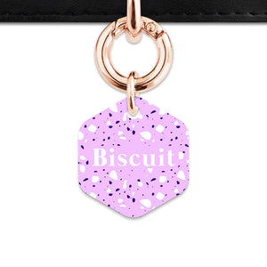 Lavender Terrazzo Pet ID Tag