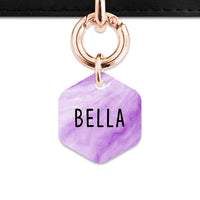 Light Purple Marble Pet ID Tag
