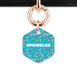 Blue Birthday Sprinkles Pet ID Tag